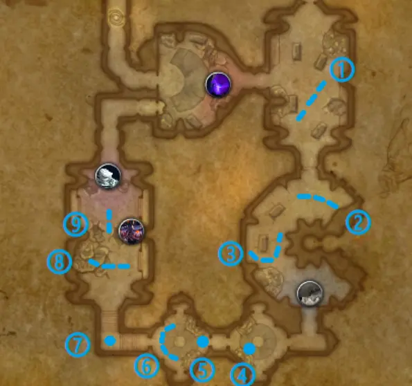 TBC Anniversary Mana Tombs map and boss locations